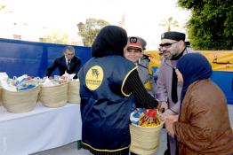 Image du Maroc Professionnelle de  Sa Majesté le Roi Mohammed VI lance à Rabat l'opération nationale de soutien alimentaire "Ramadan 1440", le 8 Mai 2019 (Photo/ SPPR) via Jalilbounhar.com 